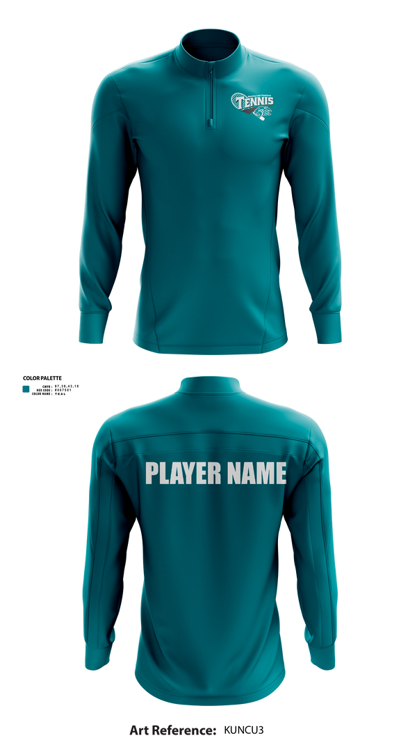 Quarter Zip Jacket, Bonney Lake Panthers Tennis, Tennis, Teamtime, Team time, sublimation, custom sports apparel, team uniforms, spirit wear, spiritwear, sports uniforms, custom shirts, team store, custom team store, fundraiser sports, apparel fundraiser