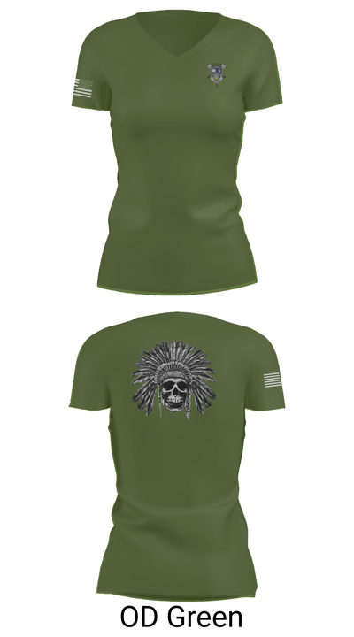 2-23IN CRAZYHORSE CO. 51563719 Women's Short Sleeve V-neck Shirt - 48