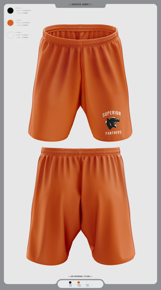 Athletic Shorts With Pockets, Superior Panthers, Baseball, Teamtime, Team time, sublimation, custom sports apparel, team uniforms, spirit wear, spiritwear, sports uniforms, custom shirts, team store, custom team store, fundraiser sports, apparel fundraiser