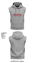 Milford Eagles Pop Warner Football and Cheer 85500081 Sleeveless Hoodie - 4 (2)