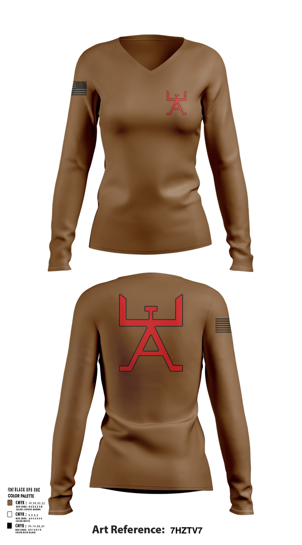 Womens Long Sleeve Vneck Shirt, 355 CES, Air Force, Teamtime, Team time, sublimation, custom sports apparel, team uniforms, spirit wear, spiritwear, sports uniforms, custom shirts, team store, custom team store, fundraiser sports, apparel fundraiser