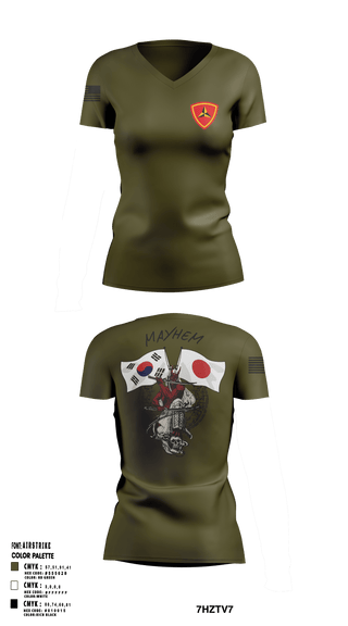 Womens Short Sleeve Vneck Shirt, 3/11 Mayhem, , Teamtime, Team time, sublimation, custom sports apparel, team uniforms, spirit wear, spiritwear, sports uniforms, custom shirts, team store, custom team store, fundraiser sports, apparel fundraiser