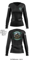 Spokane Regional Air Support Unit 73672430 Women's Long Sleeve V-neck Shirt - 102