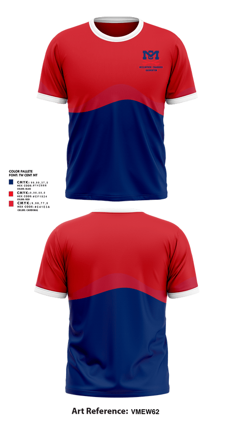 Short Sleeve Performance Shirt, McClintock Chargers Badminton, Spirit Store, Teamtime, Team time, sublimation, custom sports apparel, team uniforms, spirit wear, spiritwear, sports uniforms, custom shirts, team store, custom team store, fundraiser sports, apparel fundraiser