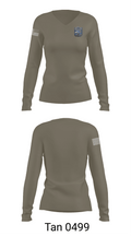NAVSUBTRACENPAC 48125682 Women's Long Sleeve V-neck Shirt - 73