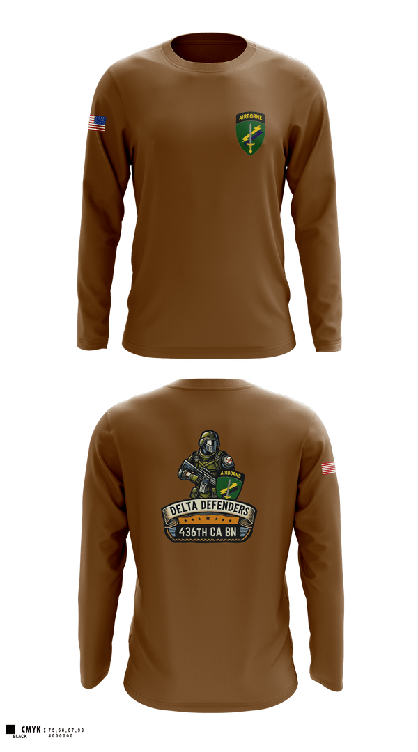 Long Sleeve Performance Shirt, D Co 436th CA BN, , Teamtime, Team time, sublimation, custom sports apparel, team uniforms, spirit wear, spiritwear, sports uniforms, custom shirts, team store, custom team store, fundraiser sports, apparel fundraiser