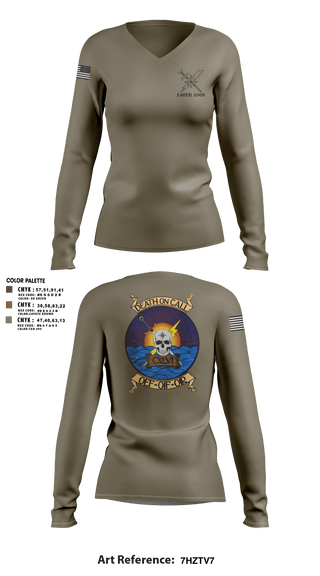 Womens Long Sleeve Vneck Shirt, 146th ASOS, Air Force, Teamtime, Team time, sublimation, custom sports apparel, team uniforms, spirit wear, spiritwear, sports uniforms, custom shirts, team store, custom team store, fundraiser sports, apparel fundraiser