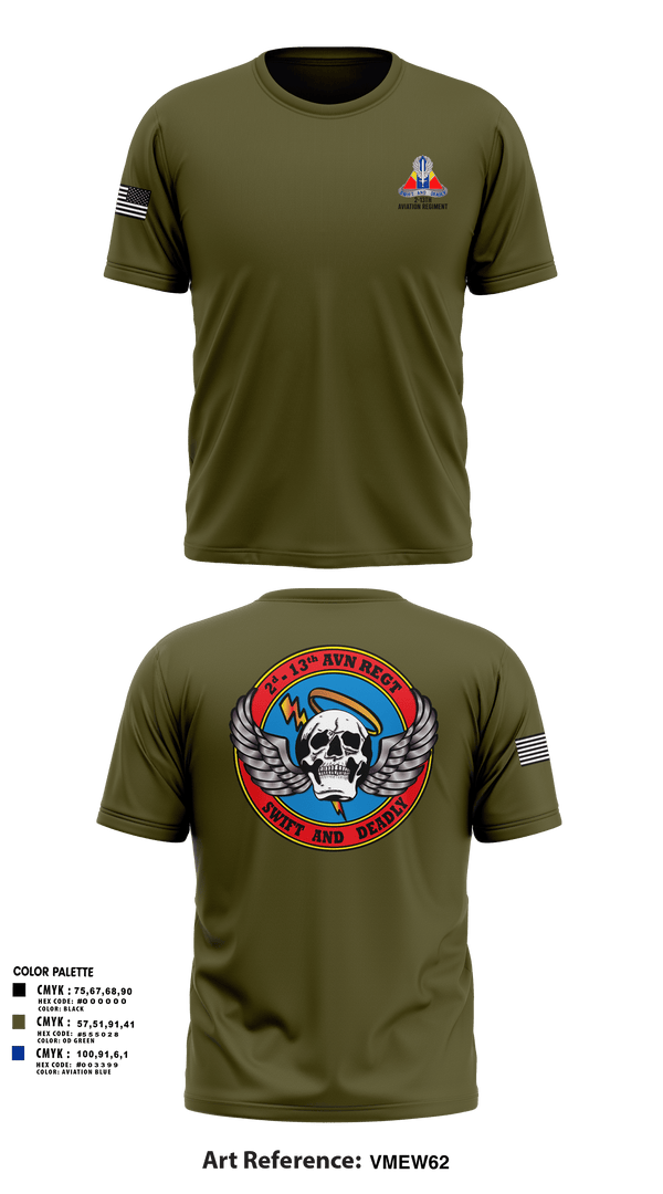 Old School Cotton Feel Shirt, A Co, 2-13th Aviation Regiment, , Teamtime, Team time, sublimation, custom sports apparel, team uniforms, spirit wear, spiritwear, sports uniforms, custom shirts, team store, custom team store, fundraiser sports, apparel fundraiser