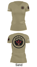 593rd esc 84588432 Women's Short Sleeve V-neck Shirt - 88