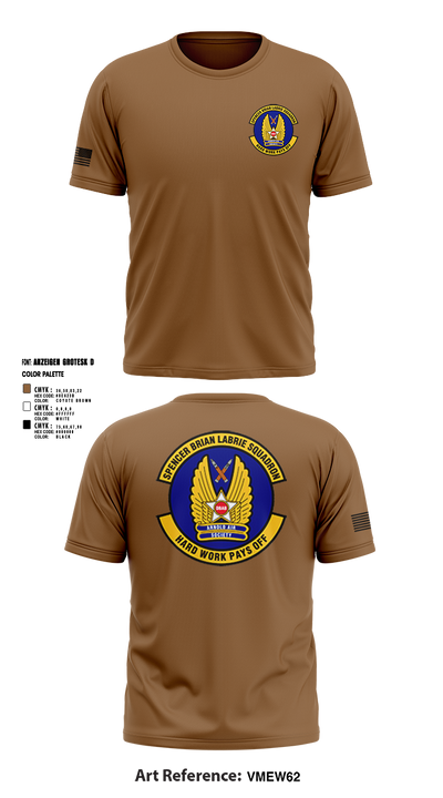 Spencer Brian LaBrie Squadron 3444583 Short Sleeve Performance Shirt - 6