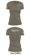 For The Family 85237509 Women's Short Sleeve V-neck Shirt - 65