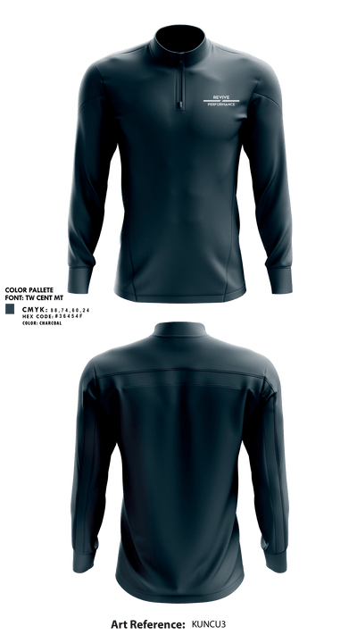 Revive Performance 88598439 Quarter Zip Jacket - 12