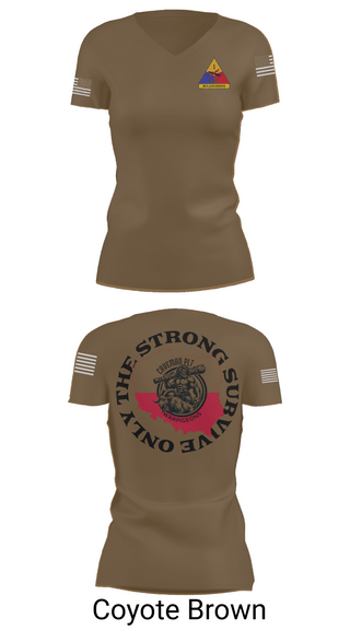 Womens Short Sleeve Vneck Shirt, 261st BSC CAVEMAN PLT, , Teamtime, Team time, sublimation, custom sports apparel, team uniforms, spirit wear, spiritwear, sports uniforms, custom shirts, team store, custom team store, fundraiser sports, apparel fundraiser