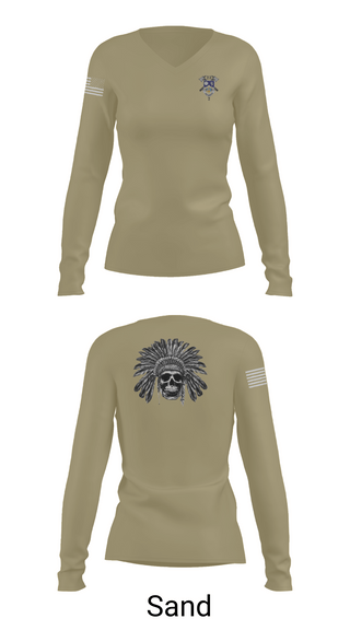 Womens Long Sleeve Vneck Shirt, 2-23IN CRAZYHORSE CO., , Teamtime, Team time, sublimation, custom sports apparel, team uniforms, spirit wear, spiritwear, sports uniforms, custom shirts, team store, custom team store, fundraiser sports, apparel fundraiser