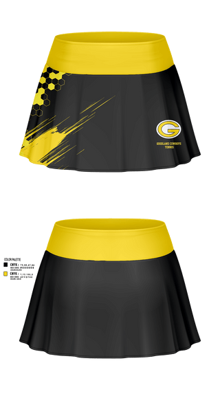 Skort, Goodland Cowboys Tennis, Tennis, Teamtime, Team time, sublimation, custom sports apparel, team uniforms, spirit wear, spiritwear, sports uniforms, custom shirts, team store, custom team store, fundraiser sports, apparel fundraiser