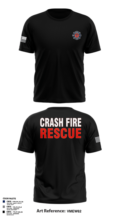 ISA Air base Fire Dept. 19172110 Old School Cotton Feel Shirt - 71