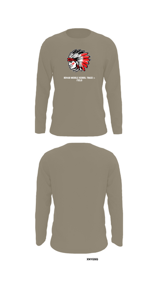 Long Sleeve Performance Shirt, Howar Middle School Track & Field, Track & Field, Teamtime, Team time, sublimation, custom sports apparel, team uniforms, spirit wear, spiritwear, sports uniforms, custom shirts, team store, custom team store, fundraiser sports, apparel fundraiser