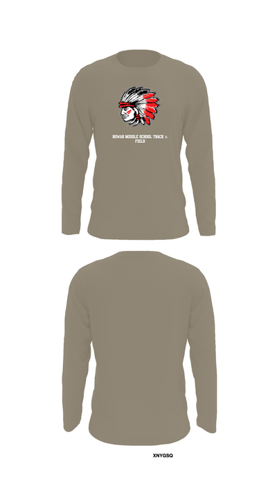 Howar Middle School Track & Field 69714419 Long Sleeve Performance Shirt 29