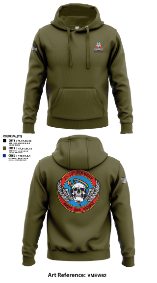 Hoodie, A Co, 2-13th Aviation Regiment, , Teamtime, Team time, sublimation, custom sports apparel, team uniforms, spirit wear, spiritwear, sports uniforms, custom shirts, team store, custom team store, fundraiser sports, apparel fundraiser
