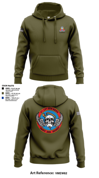 A Co, 2-13th Aviation Regiment 86069312 Hoodie - 14