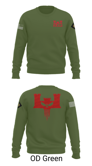 Crew Neck Sweatshirt, A co 578th BEB, , Teamtime, Team time, sublimation, custom sports apparel, team uniforms, spirit wear, spiritwear, sports uniforms, custom shirts, team store, custom team store, fundraiser sports, apparel fundraiser