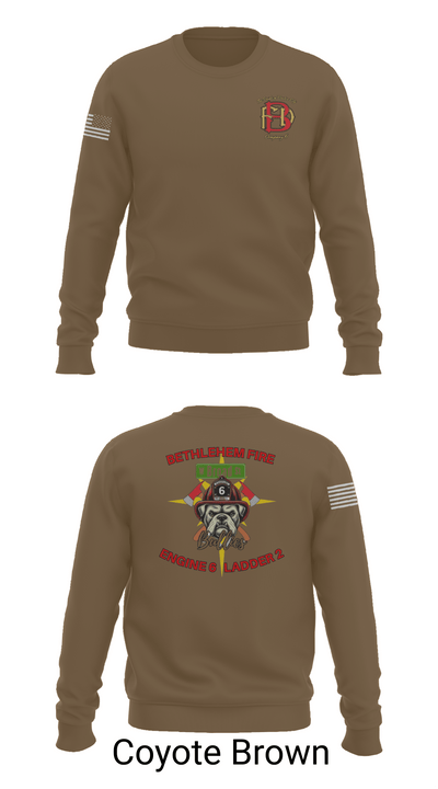 Bethlehem Fire Department E6/L2 76830300 Crew Neck Sweatshirt - 5
