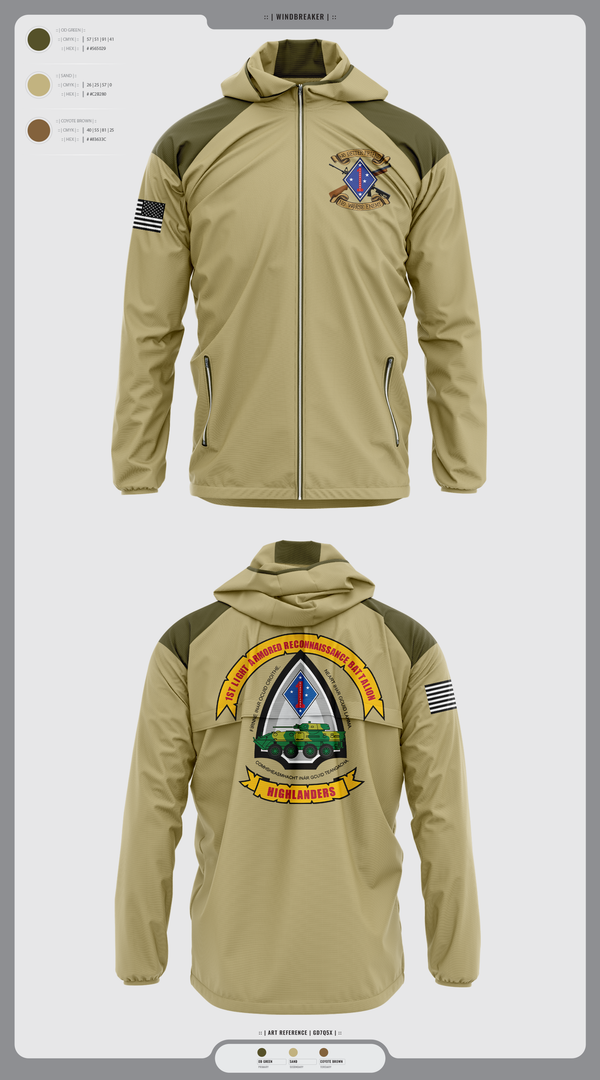 Windbreaker, 1LAR, Marines, Teamtime, Team time, sublimation, custom sports apparel, team uniforms, spirit wear, spiritwear, sports uniforms, custom shirts, team store, custom team store, fundraiser sports, apparel fundraiser