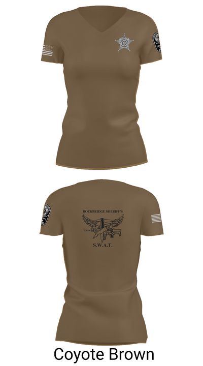 Rockbridge County SWAT 87901161 Women's Short Sleeve V-neck Shirt - 8