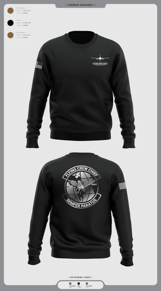 Crew Neck Sweatshirt, FLYING CREW CHIEFS, , Teamtime, Team time, sublimation, custom sports apparel, team uniforms, spirit wear, spiritwear, sports uniforms, custom shirts, team store, custom team store, fundraiser sports, apparel fundraiser