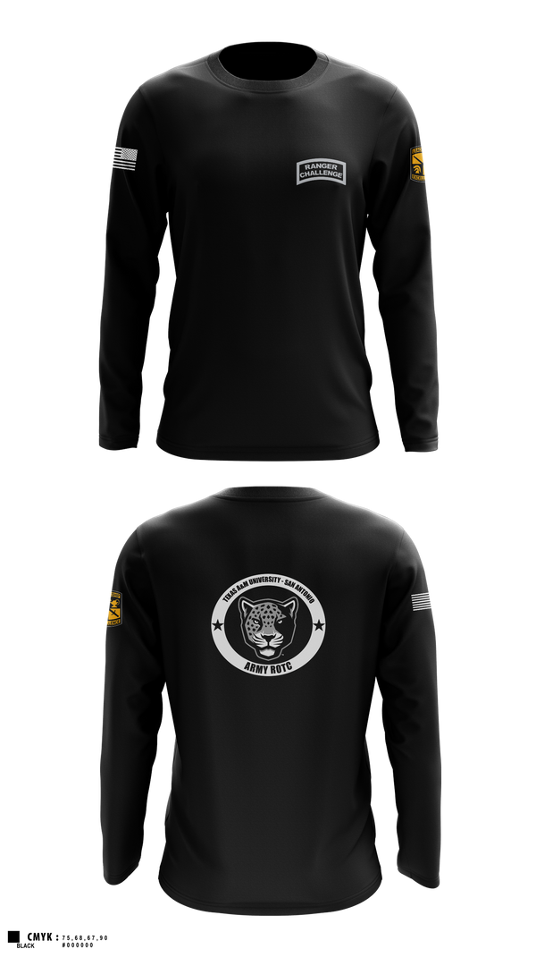 Long Sleeve Performance Shirt, TAMUSA ROTC, Army, Teamtime, Team time, sublimation, custom sports apparel, team uniforms, spirit wear, spiritwear, sports uniforms, custom shirts, team store, custom team store, fundraiser sports, apparel fundraiser