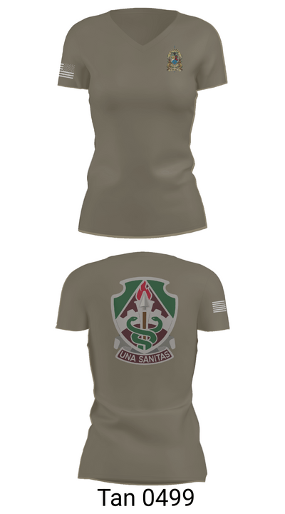 VRA- Fort Eustis Branch 87447712 Women's Short Sleeve V-neck Shirt - 68