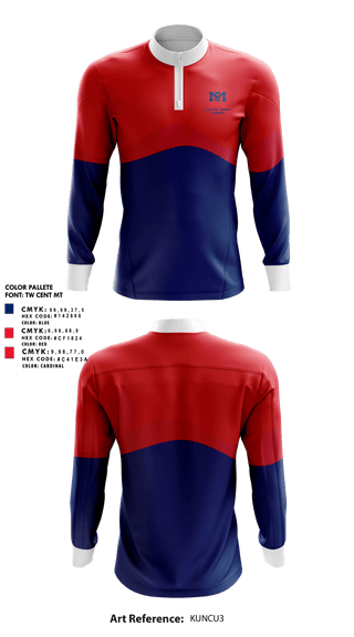 Quarter Zip Jacket, McClintock Chargers Badminton, Spirit Store, Teamtime, Team time, sublimation, custom sports apparel, team uniforms, spirit wear, spiritwear, sports uniforms, custom shirts, team store, custom team store, fundraiser sports, apparel fundraiser