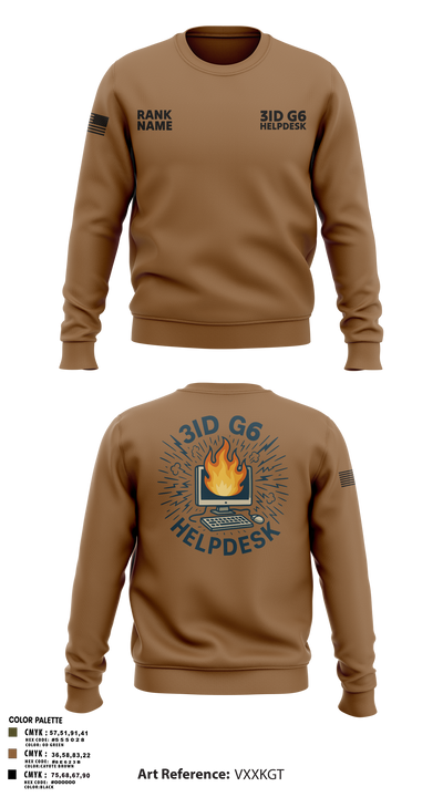 3ID G6 Helpdesk 95393067 Crew Neck Sweatshirt - 106