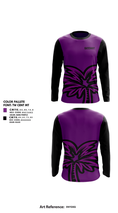 Gateway Elite Warriors 95504616 Long Sleeve Performance Shirt 1