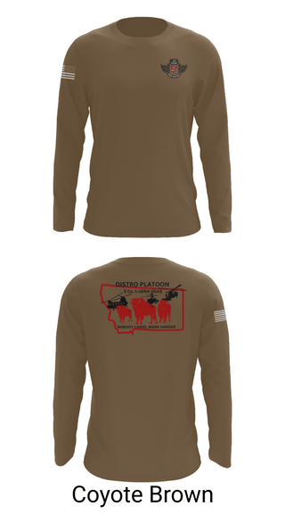 Long Sleeve Performance Shirt, E co. 1-189th, , Teamtime, Team time, sublimation, custom sports apparel, team uniforms, spirit wear, spiritwear, sports uniforms, custom shirts, team store, custom team store, fundraiser sports, apparel fundraiser