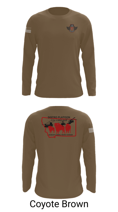 E co. 1-189th 4920111 Long Sleeve Performance Shirt 6