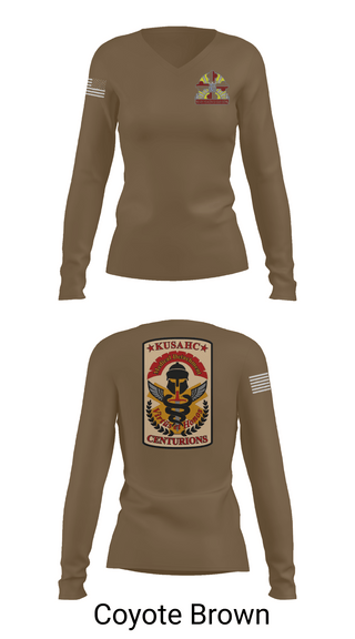 Womens Long Sleeve Vneck Shirt, Kirk U.S. Army Health Clinic, , Teamtime, Team time, sublimation, custom sports apparel, team uniforms, spirit wear, spiritwear, sports uniforms, custom shirts, team store, custom team store, fundraiser sports, apparel fundraiser