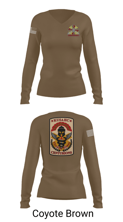 Kirk U.S. Army Health Clinic 36781561 Women's Long Sleeve V-neck Shirt - 17