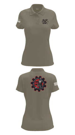 Womens Short Sleeve Performance Polo, D Co. 2-158th AHB, , Teamtime, Team time, sublimation, custom sports apparel, team uniforms, spirit wear, spiritwear, sports uniforms, custom shirts, team store, custom team store, fundraiser sports, apparel fundraiser