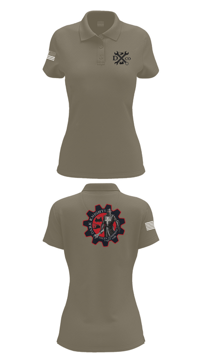 D Co. 2-158th AHB 37941019 Women's Short Sleeve Performance Polo  - 75