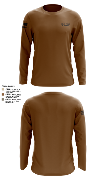 seal team 6 bravo 34362498 Long Sleeve Performance Shirt 2