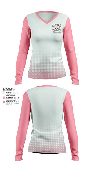 Womens Long Sleeve Vneck Shirt, Cycopaths Oahu, Spirit Store, Teamtime, Team time, sublimation, custom sports apparel, team uniforms, spirit wear, spiritwear, sports uniforms, custom shirts, team store, custom team store, fundraiser sports, apparel fundraiser