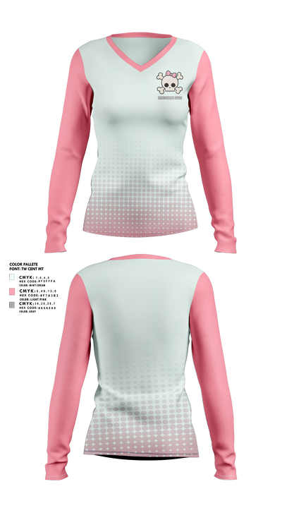 Cycopaths Oahu 78372776 Women's Long Sleeve V-neck Shirt - 1