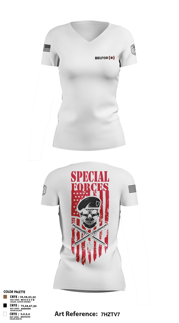 Womens Short Sleeve Vneck Shirt, Belfor, , Teamtime, Team time, sublimation, custom sports apparel, team uniforms, spirit wear, spiritwear, sports uniforms, custom shirts, team store, custom team store, fundraiser sports, apparel fundraiser