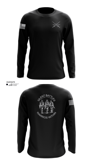 Long Sleeve Performance Shirt, Silent Battles, , Teamtime, Team time, sublimation, custom sports apparel, team uniforms, spirit wear, spiritwear, sports uniforms, custom shirts, team store, custom team store, fundraiser sports, apparel fundraiser