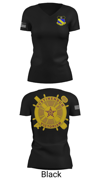 Womens Short Sleeve Vneck Shirt, 2nd BN (LS) 349th RGT, , Teamtime, Team time, sublimation, custom sports apparel, team uniforms, spirit wear, spiritwear, sports uniforms, custom shirts, team store, custom team store, fundraiser sports, apparel fundraiser
