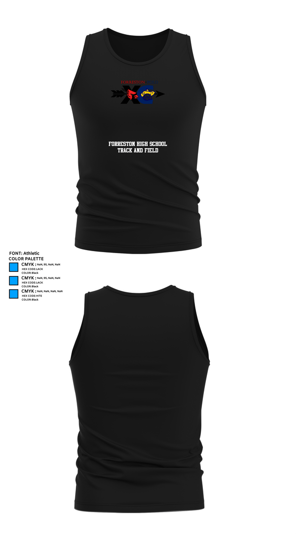 Tank Top, Forreston High School Track and Field, Track & Field, Teamtime, Team time, sublimation, custom sports apparel, team uniforms, spirit wear, spiritwear, sports uniforms, custom shirts, team store, custom team store, fundraiser sports, apparel fundraiser