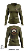 Station 12 TRT 63854404 Women's Long Sleeve V-neck Shirt - 101