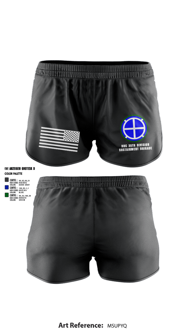 Ranger Panties, HHC 35th Division Sustainment Brigade, National Guard, Teamtime, Team time, sublimation, custom sports apparel, team uniforms, spirit wear, spiritwear, sports uniforms, custom shirts, team store, custom team store, fundraiser sports, apparel fundraiser