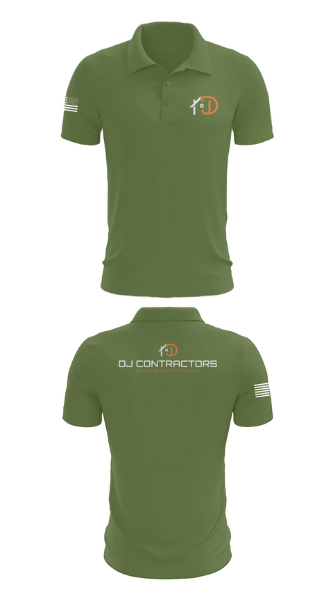 Short Sleeve Performance Polo, DJ CONTRACTORS, , Teamtime, Team time, sublimation, custom sports apparel, team uniforms, spirit wear, spiritwear, sports uniforms, custom shirts, team store, custom team store, fundraiser sports, apparel fundraiser